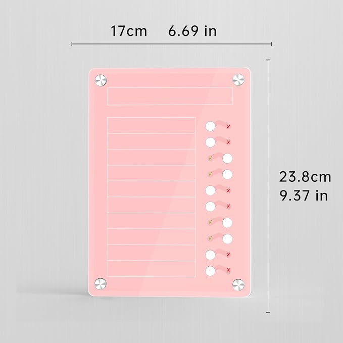 NiHome Acrylic Magnetic To Do List Planning Board - Image 7
