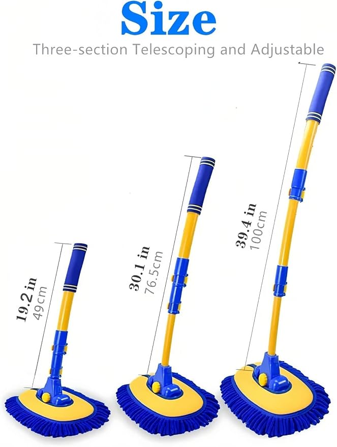 Upgrade Car Wash Brush with Long Handle, Car Wash Brush Car Cleaning Brush Kit - Image 2