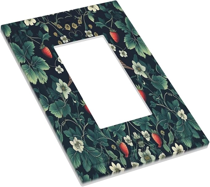 Decorative Outlet Covers Strawberry Birds Flowers Plant Morris Floral 1 Gang - Image 3