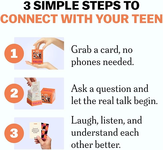 Tales Conversation Starter Cards, Teens Edition 150 Count, Fun Icebreaker Game - Image 3
