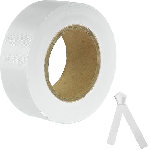 White Flagging Tape, Surveyors Tape, 1-3/16" × 300' Survey Tape, Tree Marking by JIZHGRAD
