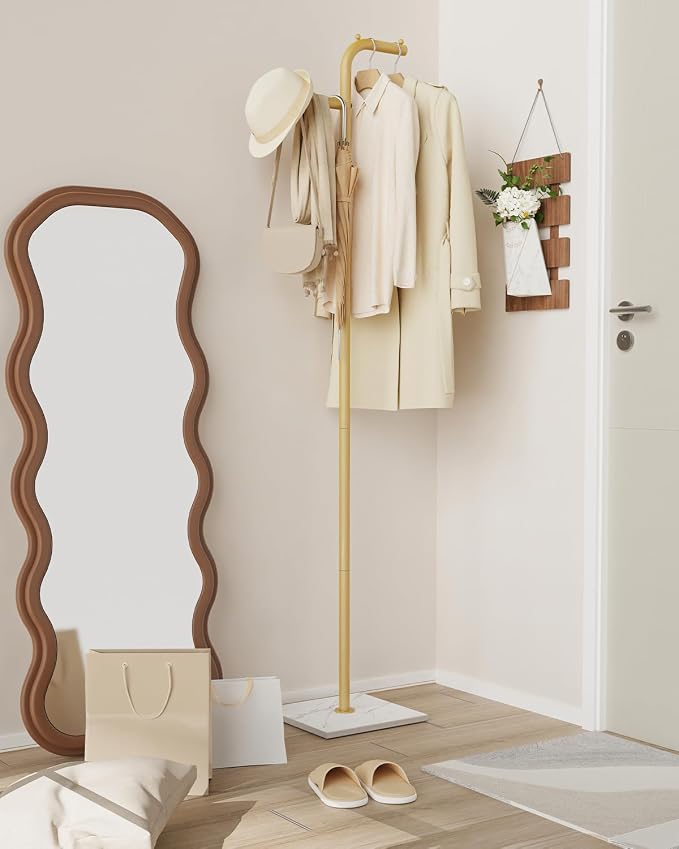 Coat Tree Freestanding, Modern Sturdy Clothes Hanger - Image 7