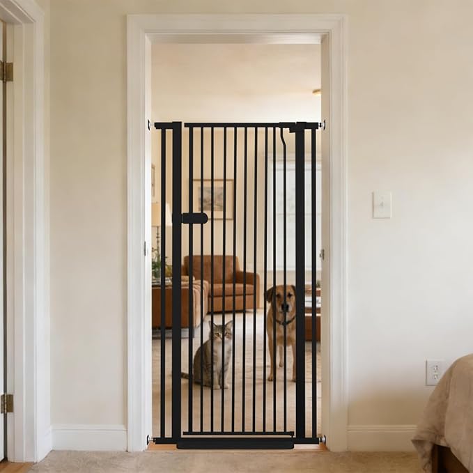 Lumizone Extra Tall Cat Gate 55.12" High Pressure Mounted Extra Wide 2025 New by Lumizone