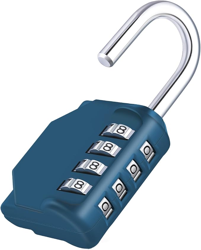 ZHEGE Combination Lock, 4 Digit Combination Padlock Outdoor, School Lock by ZHEGE