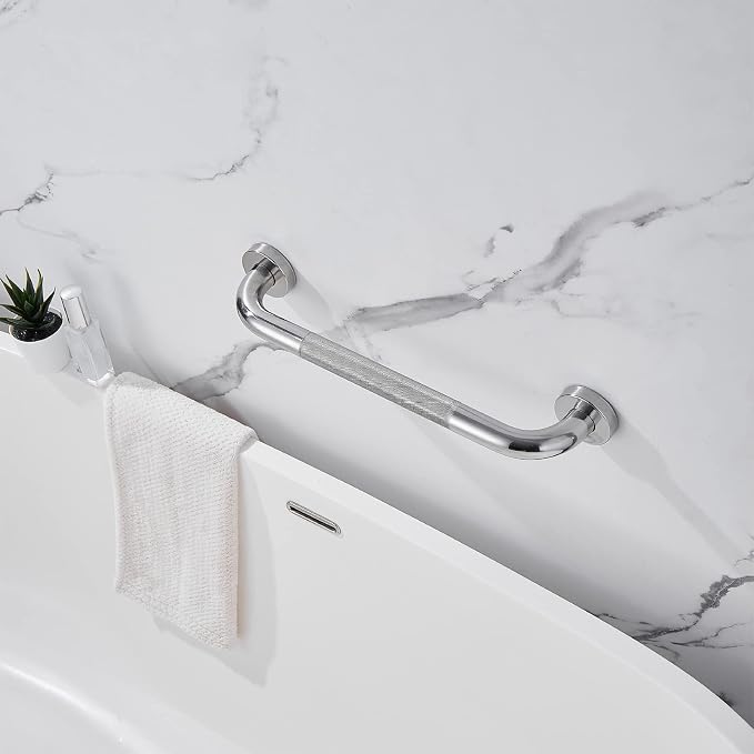 Shower Grab Bar, 2 Pack 24 Inch Bathroom Grab Bar, 1.25" Diameter 304 Stainless - Image 6
