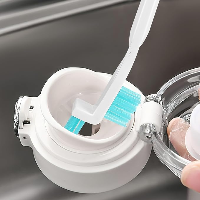 Household Cleaning Brush with Groove Crevice Scrubber and Bottle Cleaner - Image 9