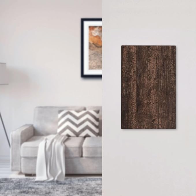 Light Switch Cover Plate Rustic Dark Brown Wood Grain 1 Gang No Device Blank - Image 7