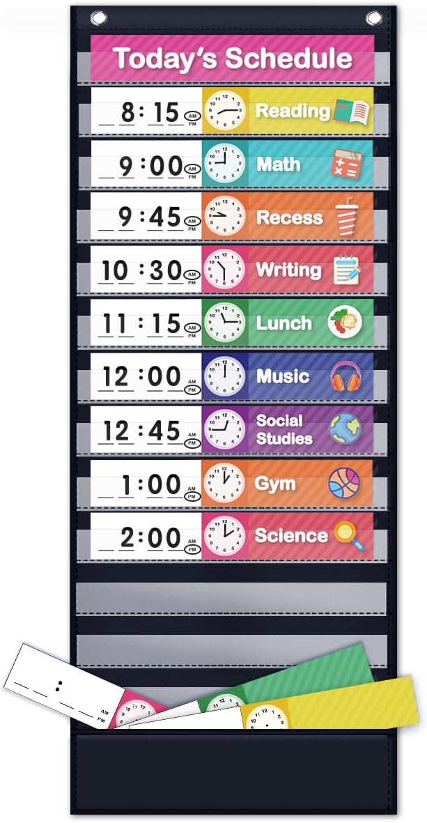 Eamay Daily Schedule Pocket Charts, Teaching Chart, Eamay Daily Scheduling by EAMAY