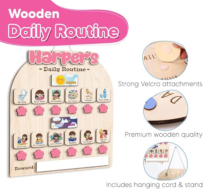 Personalized Wooden Chore Chart - Image 6