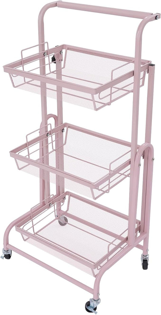 3 Tier Rolling Utility Cart by Unknown