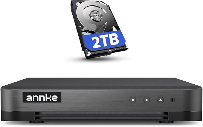 ANNKE 16CH 1080P Lite Hybrid 5-in-1 CCTV DVR, Motion Detection, H.265+ Security - Field & Grace