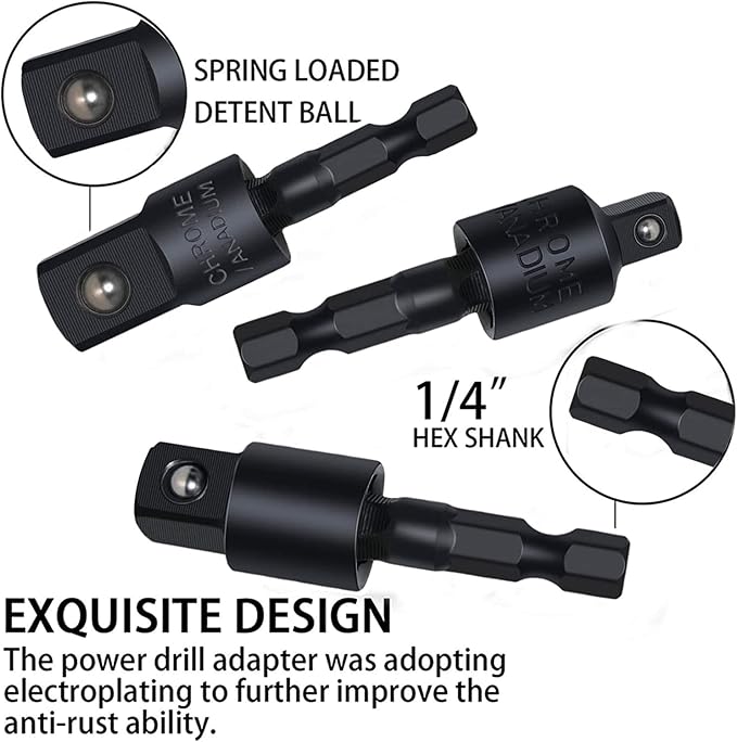 18Pcs Flexible Drill Bit Extension, Include 3Pcs Rotatable Socket Adapter 2Pcs - Image 8