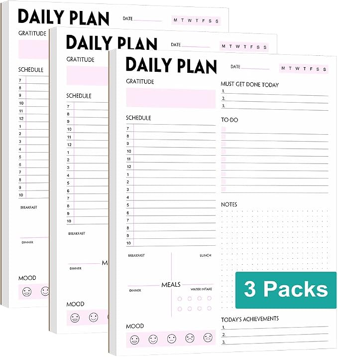 A4 Daily Planner Notepad by Nokingo