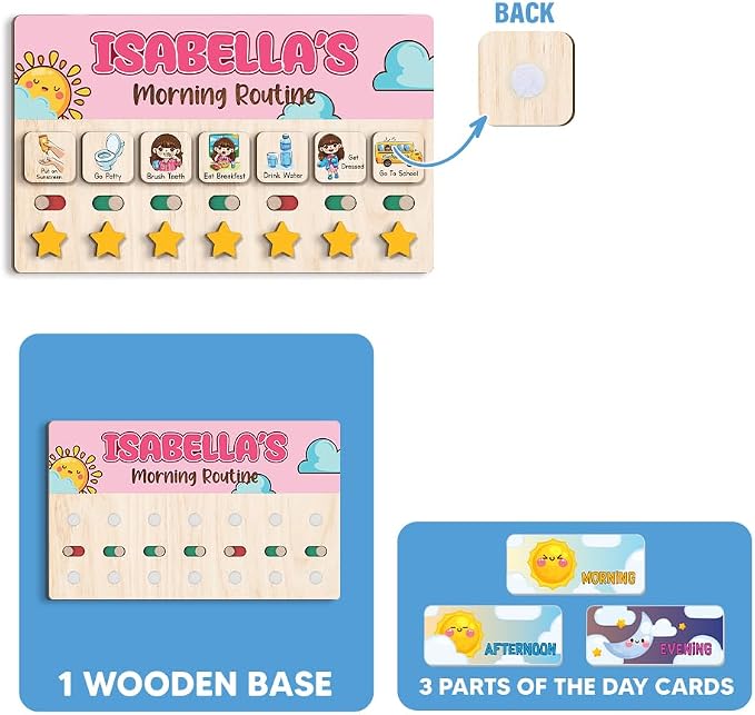 Personalized Wooden Chore Chart - Image 3