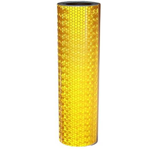 Yellow Reflective Tape 8 inch Wide, Outdoor Waterproof Hazard Conspicuity by tuyrchu