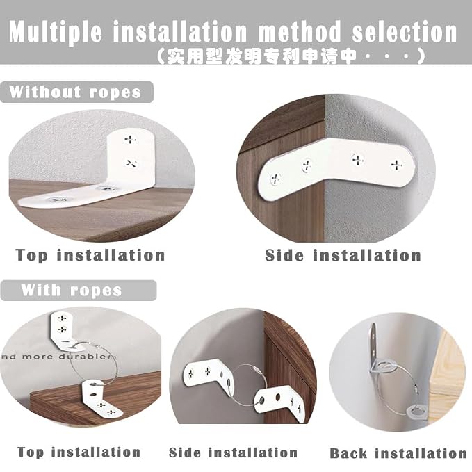 Furniture Anchors Small Aesthetic Earthquake Straps - Image 4