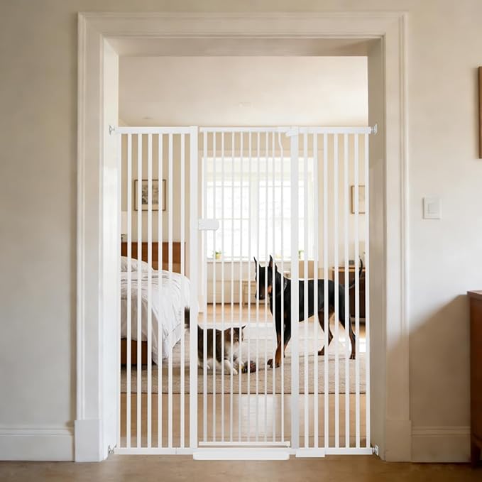 Lumizone Extra Tall Cat Gate 61.02" High Pressure Mounted Extra Wide 2025 New by Lumizone