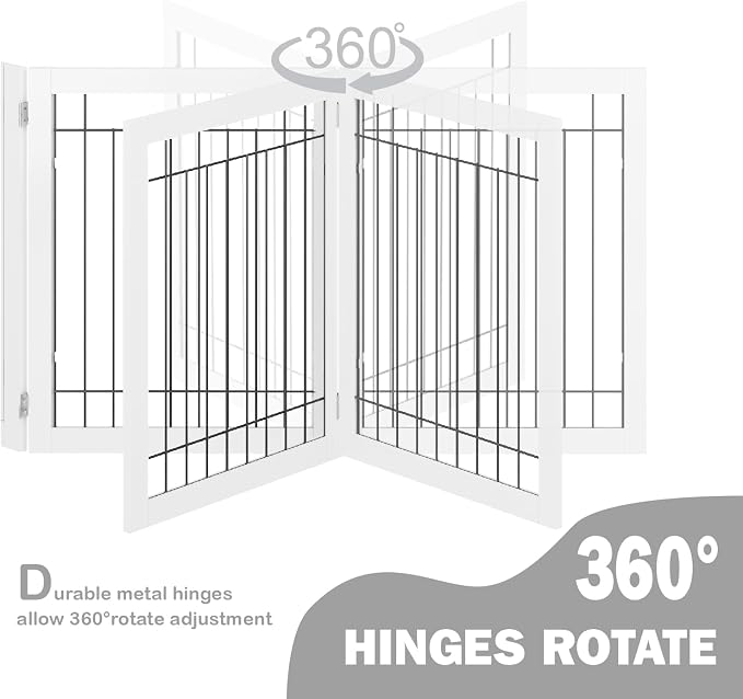 SPIRICH 96-inch Extra Wide 30-inches Tall Dog Gate - Image 8