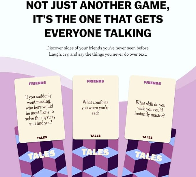 TALES Conversation Cards, Friends Edition 150 Count, Fun Friend Games - Image 3