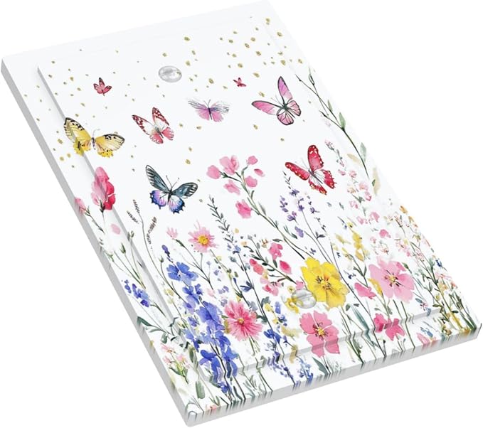 Light Switch Cover Plate Watercolor Floral Butterfly Colorful Wildflower 1 Gang - Image 3