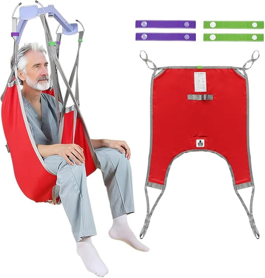 Patient Lift Divided Leg Sling – Heavy Duty 500 lbs Capacity, Easy Hygiene by EHUSPU