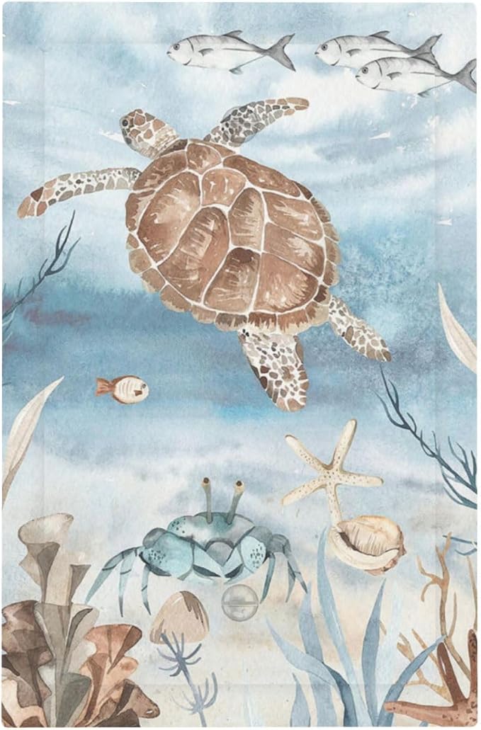 Light Switch Cover Plate Sea Turtle Coral Reef Nauticaltheme 1 Gang No Device by LightSwitchCover