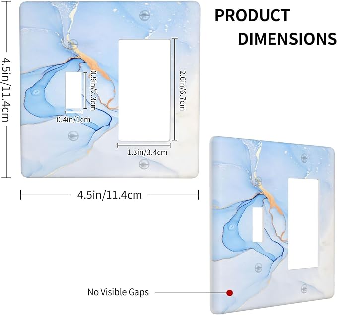 Modern Art Blue Gold Marble Abstract Luxury Print Outlet Covers 1 Toggle 1 - Image 4
