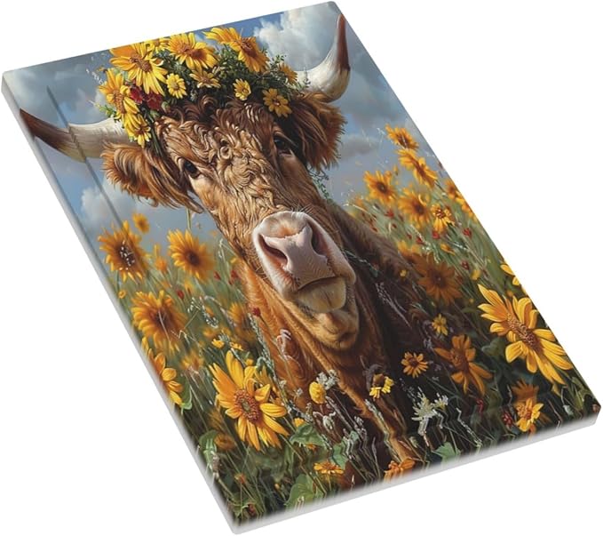 Light Switch Cover Plate Vintage Sunflower Highland Cow Rustic Art 1 Gang No - Image 3