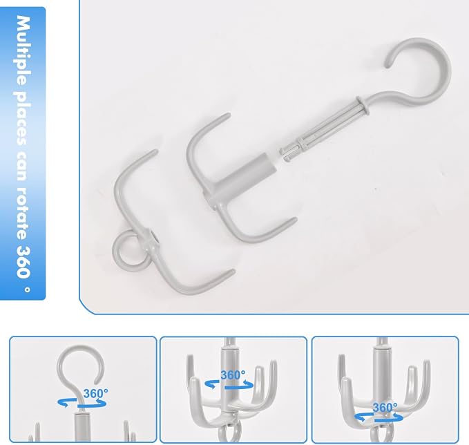 Space-Saving Tie Hanger, Small Space Storage and Organizer, 2 Piece Set - Image 4