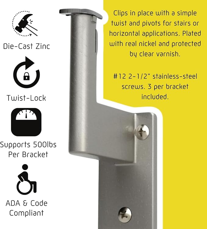 Promenaid 15ft Flush Handrail Kit - Image 4