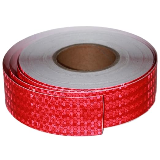 Red Reflective Tape 2 inch Wide, Outdoor Waterproof Hazard Conspicuity Warning by tuyrchu