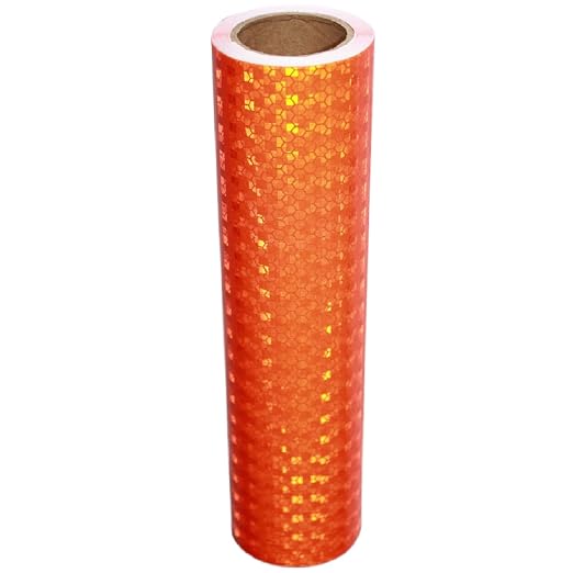 Industrial Reflective Tape Orange 8 inch Wide, Outdoor Waterproof Hazard by tuyrchu
