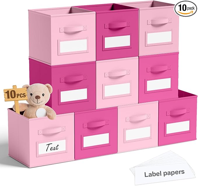 10 Pcs Fabric Storage Cubes by Teenyyou