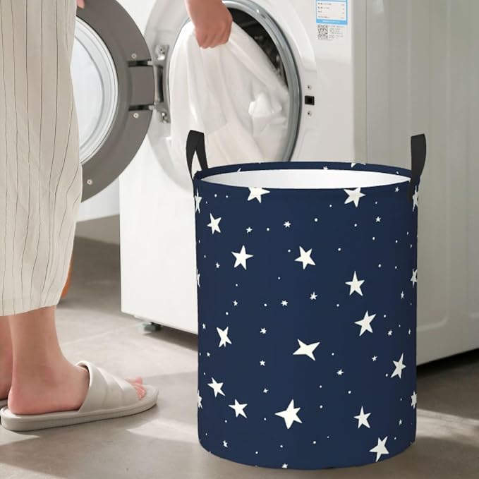 Laundry Basket Small Star Collapsible Large Capacity, 63l Dirty Clothes Basket - Image 3