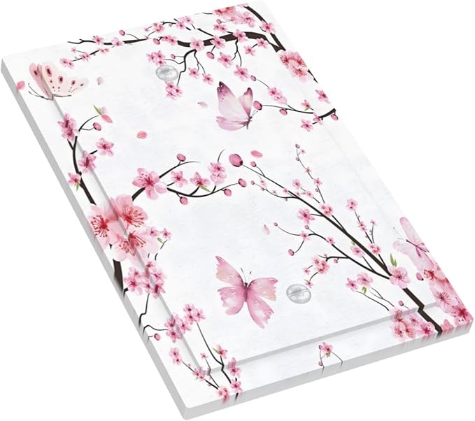Cherry Floral Watercolor Pink Flowers Butterfly Light Switch Cover Plate 1 Gang - Image 3