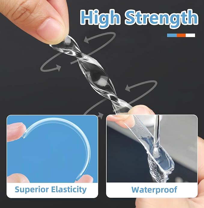 Clear Silicone Cabinet Door Bumpers 50 Pcs, Self-Adhesive Sound Dampening - Image 3