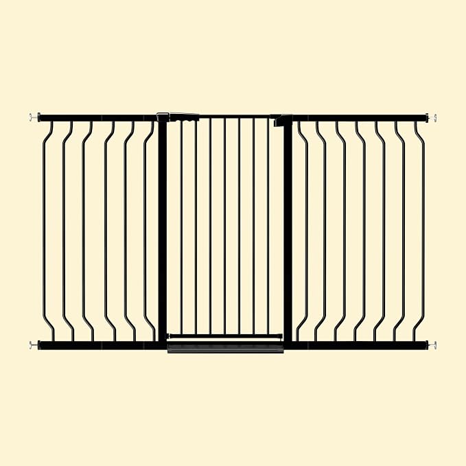 ALLAIBB Black 40.55" Extra Tall Wide 29.92-62.60" Baby Gate Pressure Mounted - Image 7