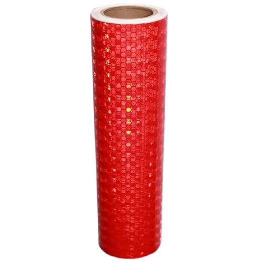 Industrial Reflective Tape Red 8 inch Wide, Outdoor Waterproof Hazard by tuyrchu