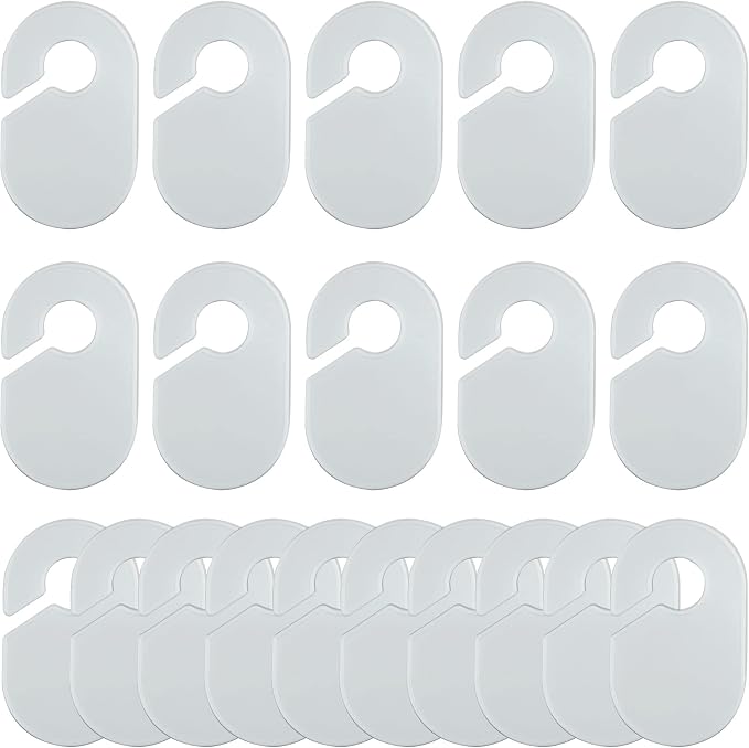 20 Pack Clothing Rack Size Dividers Blank Closet Separators by IFAMIO