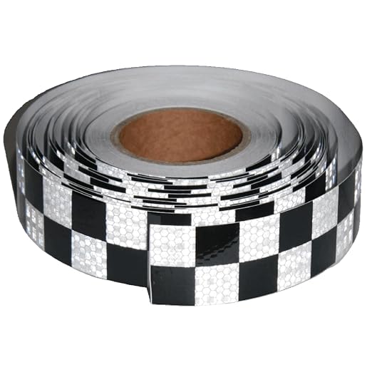 Black White Reflective Tape 2 inch X 166 feet, Outdoor Waterproof Hazard by tuyrchu