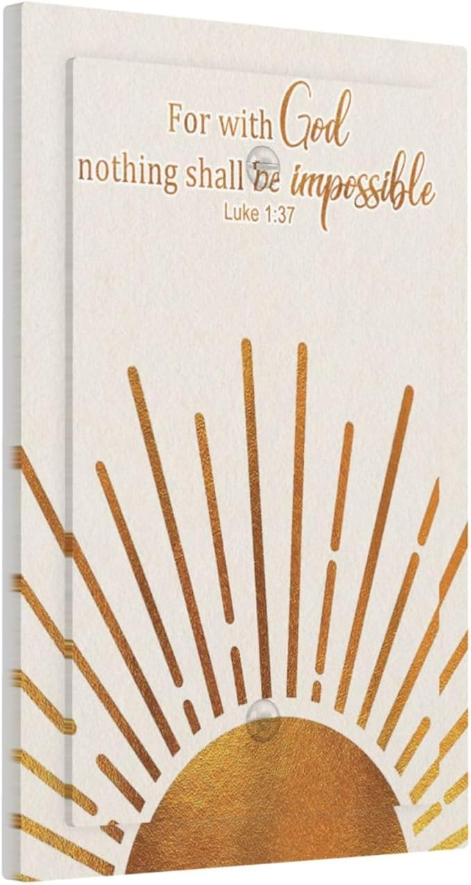 Mid Century Boho Sun Inspirational Quote 1 Gang No Device Light Switch Covers - Image 2