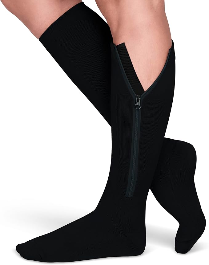 TheraMagic® Zipper Compression Socks by Theramagic