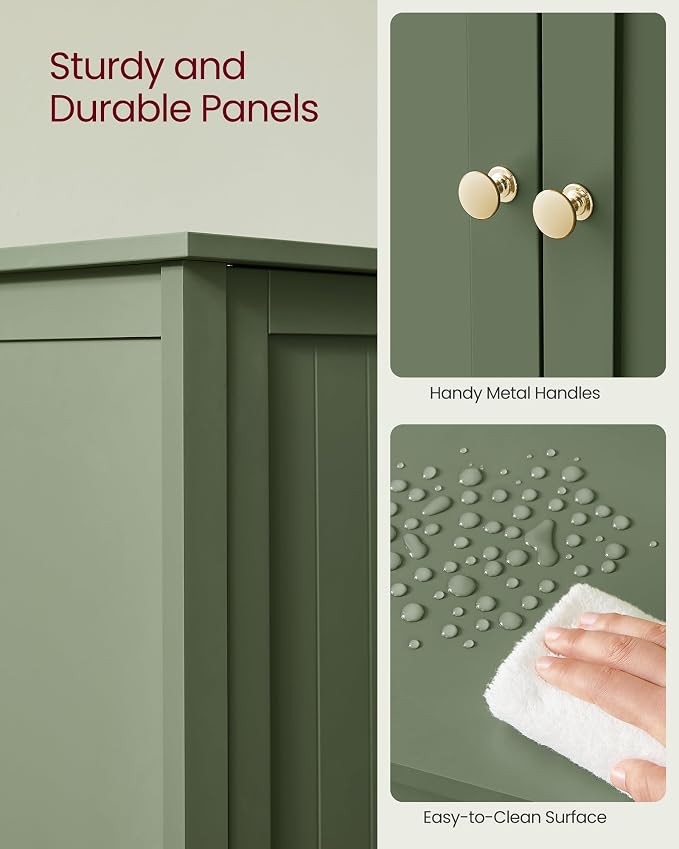 VASAGLE Floor Storage Cabinet, Freestanding Storage Unit - Image 7