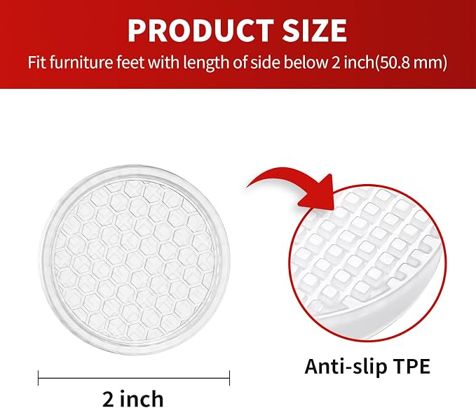 Ezprotekt Non Slip Furniture Pads, Anti Skid Furniture Coasters - Image 2