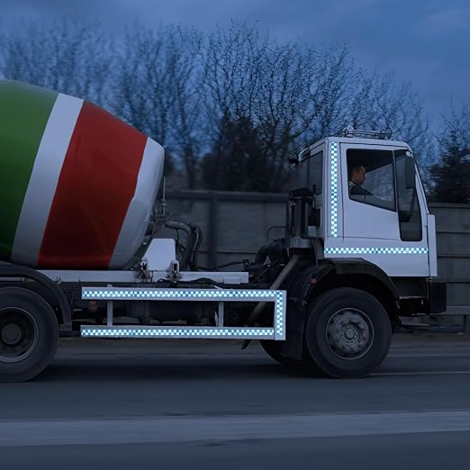 Industrial Reflective Tape Blue and White 2 inch Wide, Outdoor Waterproof - Image 8