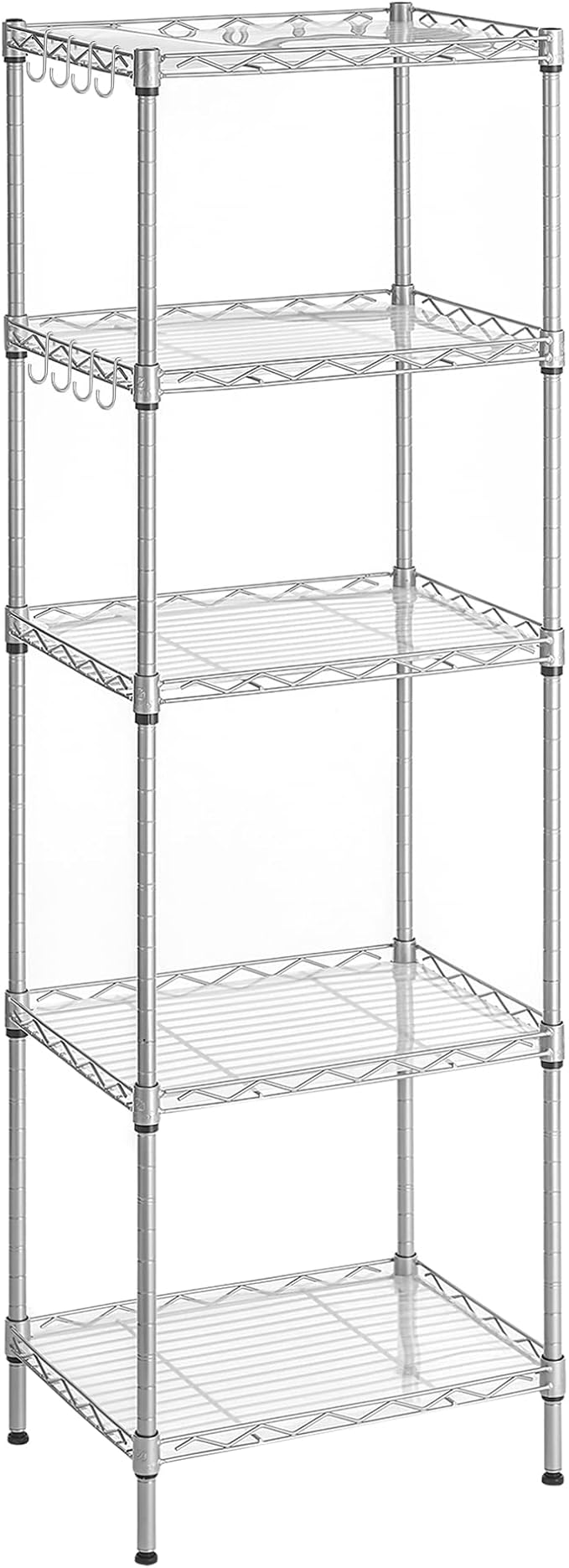 SONGMICS 5-Tier Storage Shelves, Wire Shelving Unit, Kitchen Metal Shelves by SONGMICSbySONGMICSHOME