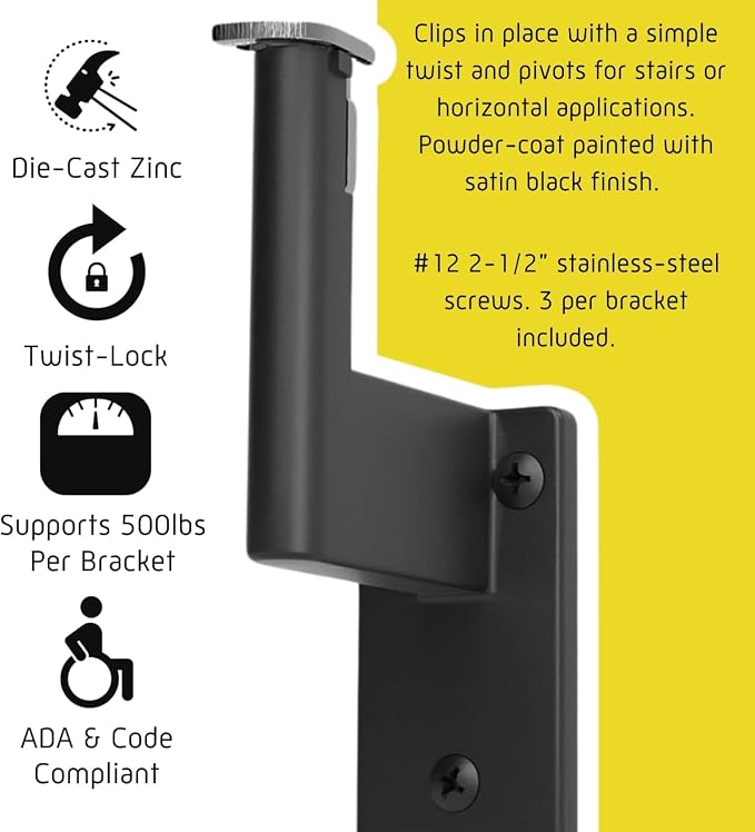 Promenaid 18ft Flush Handrail Kit - Image 4