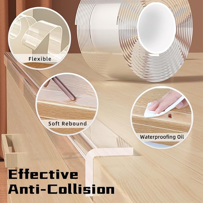 2.6 in x 9.84 FT, Sharp Edge & Table Bumper, Window Edge, Wall Protector - Image 3