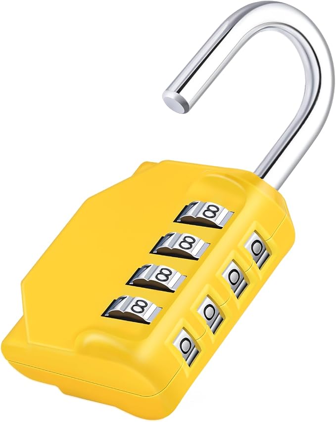 ZHEGE Combination Lock, 4 Digit Combination Padlock Outdoor, School Lock by ZHEGE