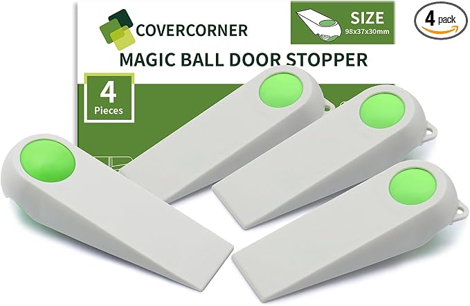 Door Stoppers for Bottom of Door, Rubber Door Stopper Wedges, Door Holders for by COVERCORNER